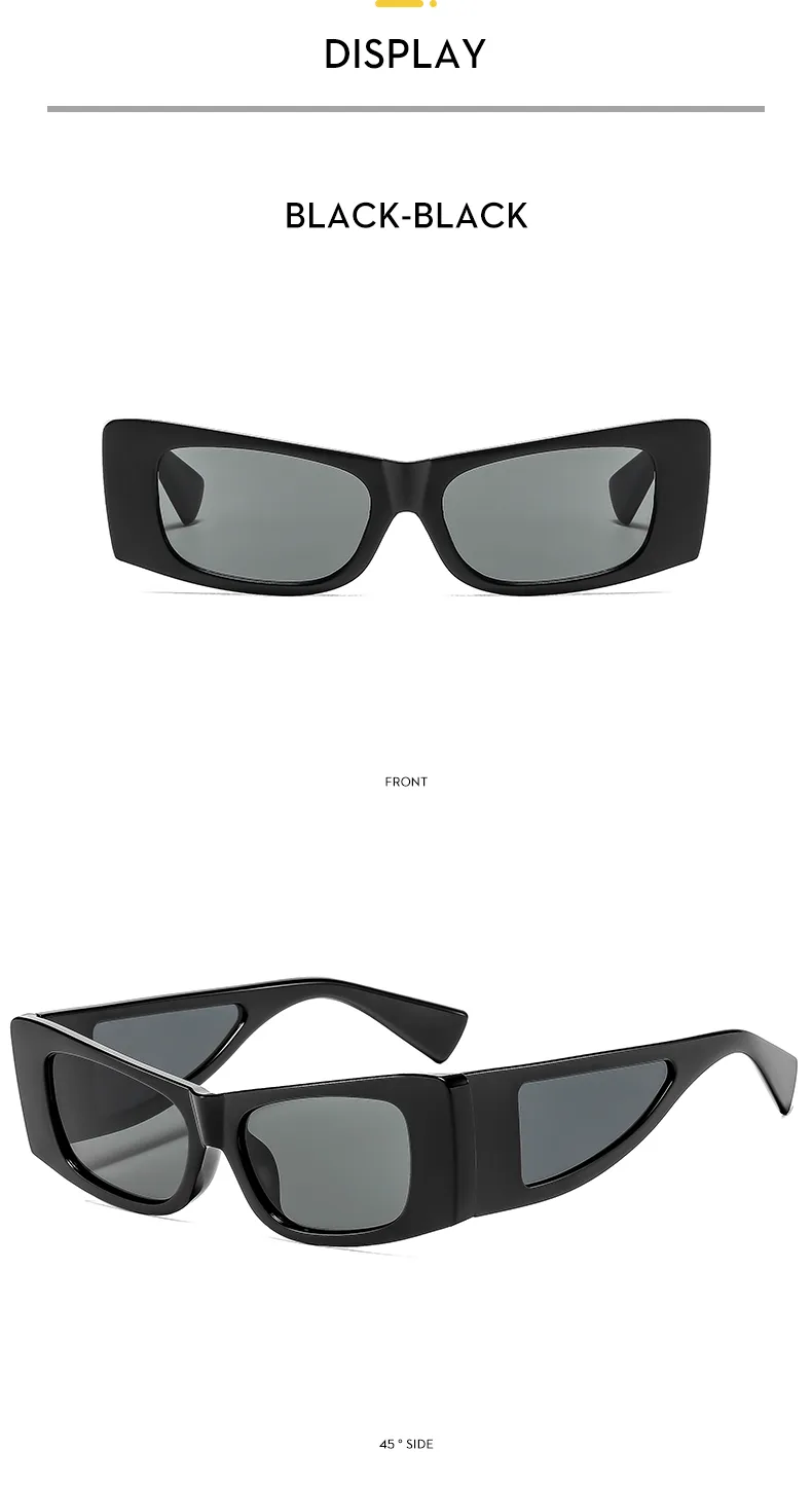 Modern Style Solid Color Ac Square Full Frame Glasses display picture 10