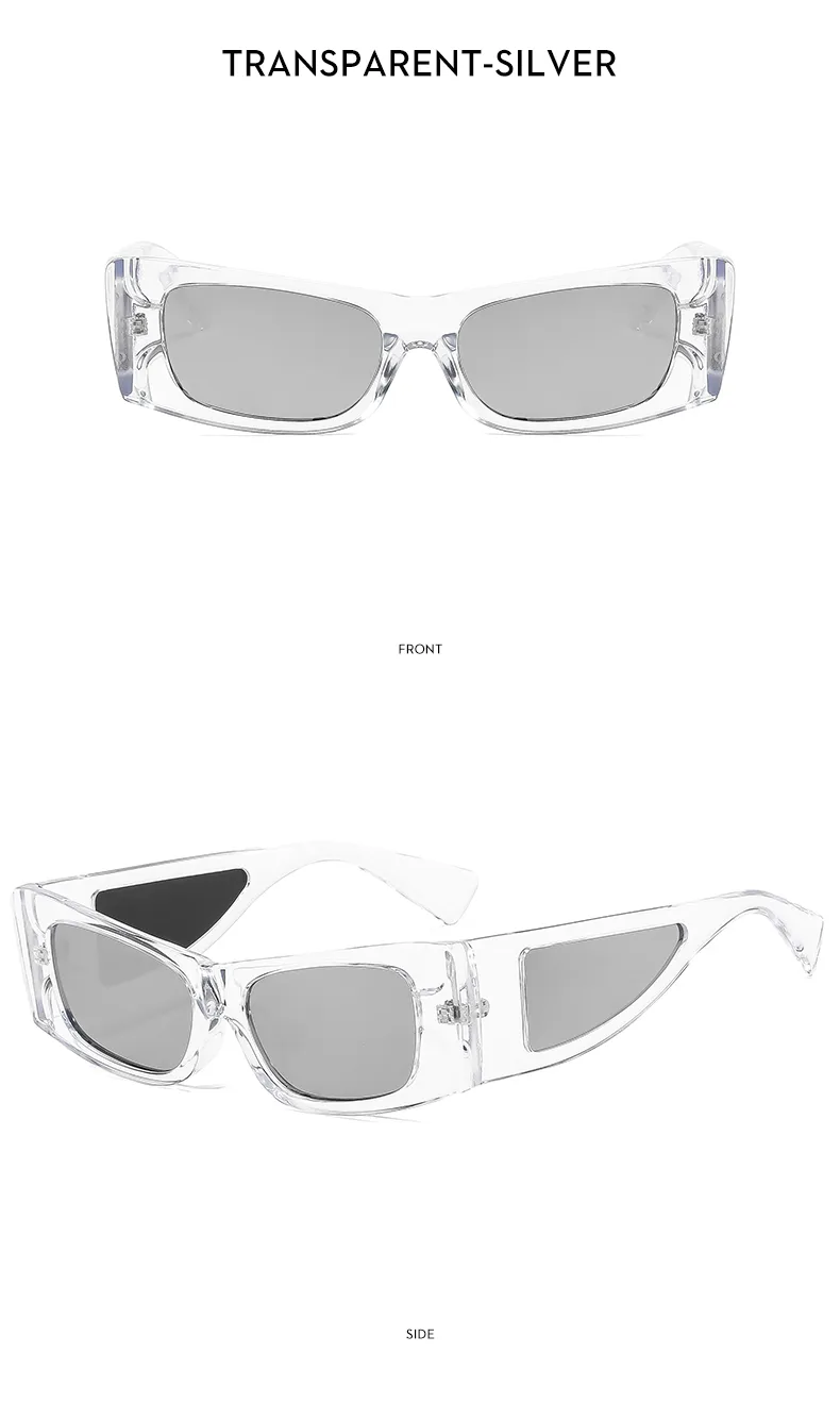 Modern Style Solid Color Ac Square Full Frame Glasses display picture 12