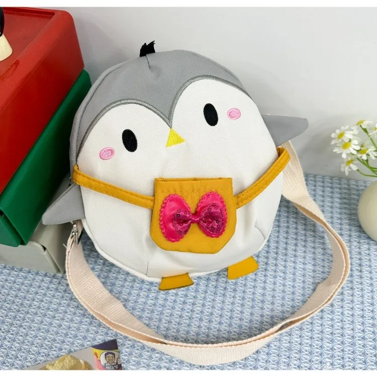 Kid'S Women's Canvas Animal Cartoon Cute Oval Zipper Crossbody Bag display picture 15