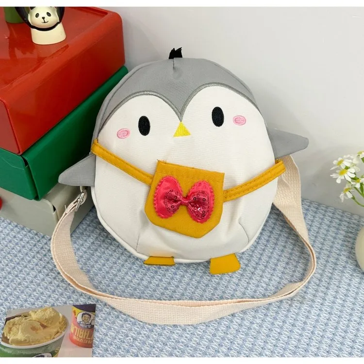 Kid'S Women's Canvas Animal Cartoon Cute Oval Zipper Crossbody Bag display picture 13