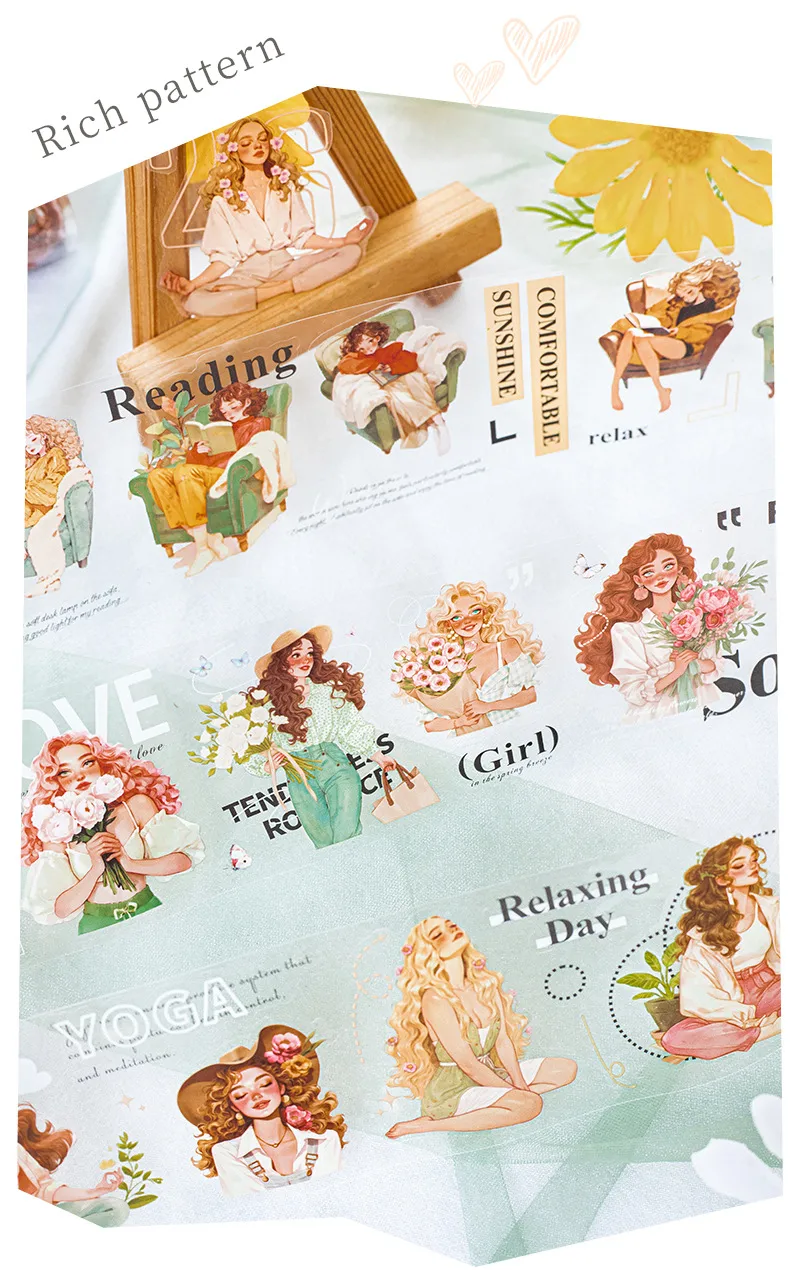 1 Piece Human Learning PET Sweet Washi Tape display picture 1