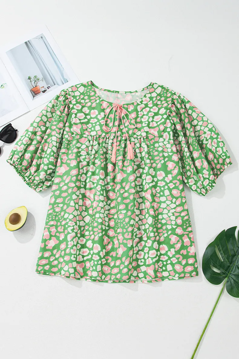 T-shirt Half Sleeve Plus Size Tops Sweet Artistic Geometric display picture 6