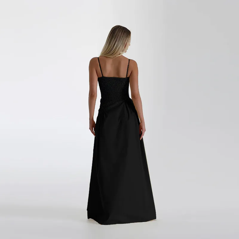 Women's A- Line Skirt Elegant European And American Wind Streetwear Strap Sleeveless Solid Color Maxi Long Dress Casual Banquet Street display picture 17