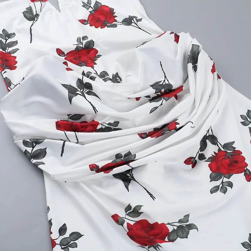 Women's One-Step Skirt Casual Elegant Strapless Sleeveless Flower Above Knee Holiday Banquet Daily display picture 18