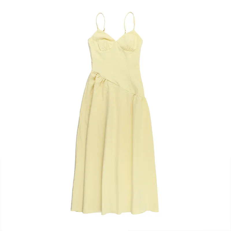 Women's A- Line Skirt Elegant European And American Wind Streetwear Strap Sleeveless Solid Color Maxi Long Dress Casual Banquet Street display picture 22