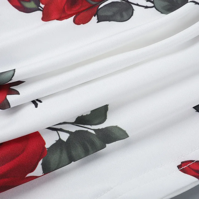 Women's One-Step Skirt Casual Elegant Strapless Sleeveless Flower Above Knee Holiday Banquet Daily display picture 21