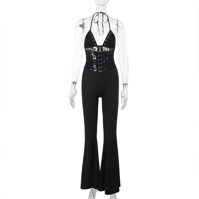 Women's Weekend Date Sexy Simple Style Classic Style Solid Color Full Length Jumpsuits display picture 5