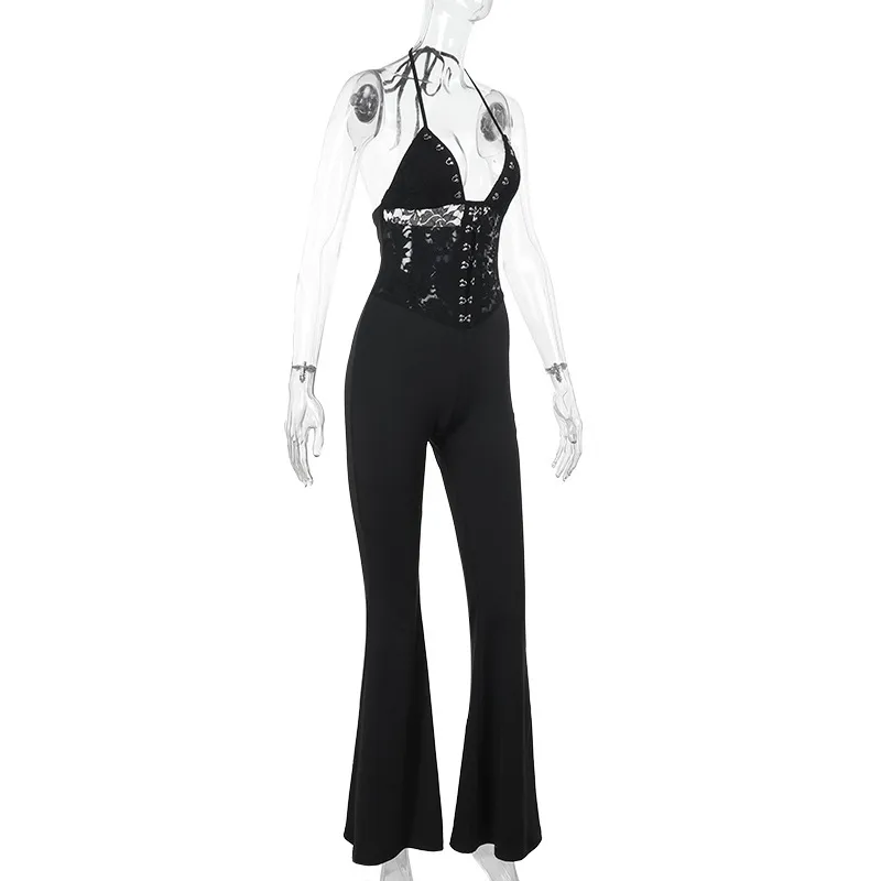 Women's Weekend Date Sexy Simple Style Classic Style Solid Color Full Length Jumpsuits display picture 6