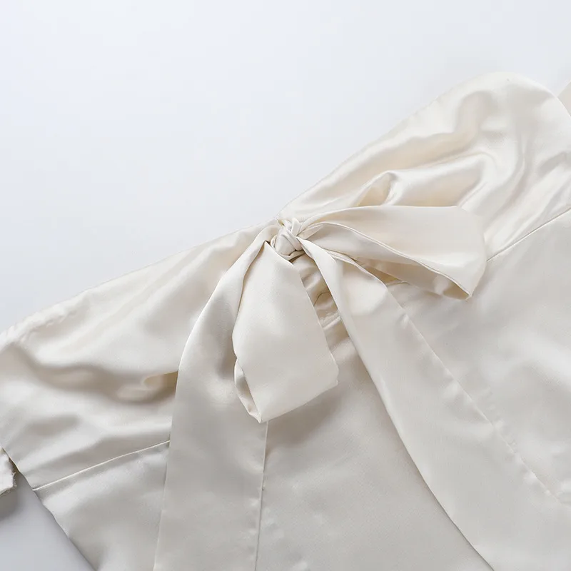 Women's A- Line Skirt Elegant European And American Wind Streetwear Strapless Pleated Sleeveless Solid Color Bow Knot Above Knee Casual Banquet Daily display picture 8