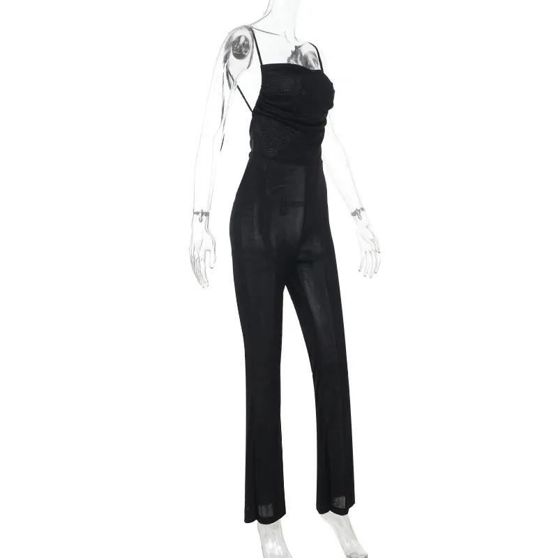 Women's Casual Banquet Casual European And American Wind Streetwear Solid Color Full Length Jumpsuits display picture 15