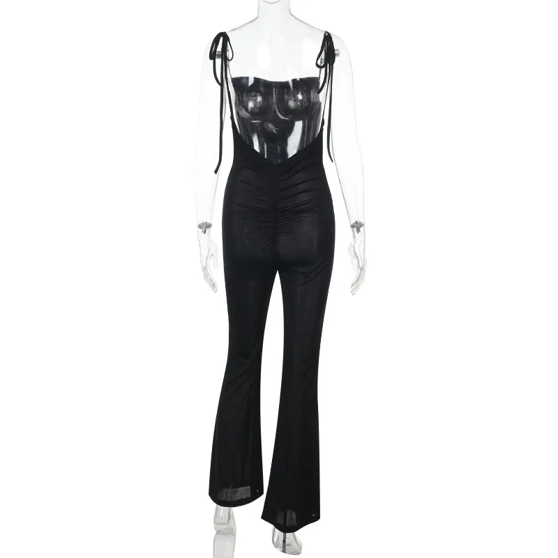 Women's Casual Banquet Casual European And American Wind Streetwear Solid Color Full Length Jumpsuits display picture 16