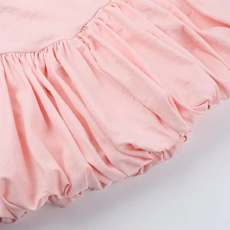 Women's A- Line Skirt European And American Wind Streetwear Strapless Sleeveless Solid Color Above Knee Banquet Daily display picture 13
