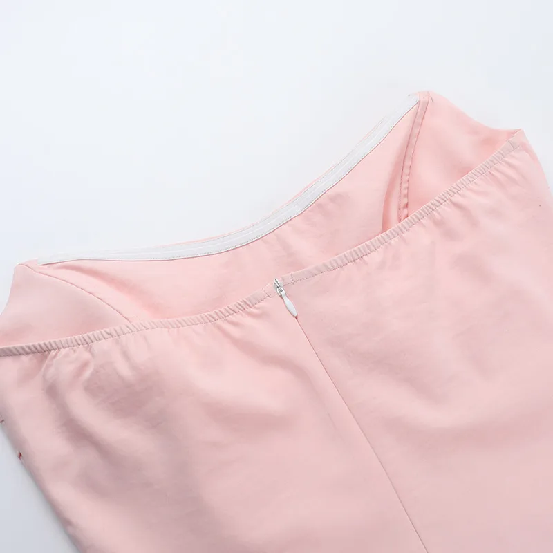 Women's A- Line Skirt European And American Wind Streetwear Strapless Sleeveless Solid Color Above Knee Banquet Daily display picture 14