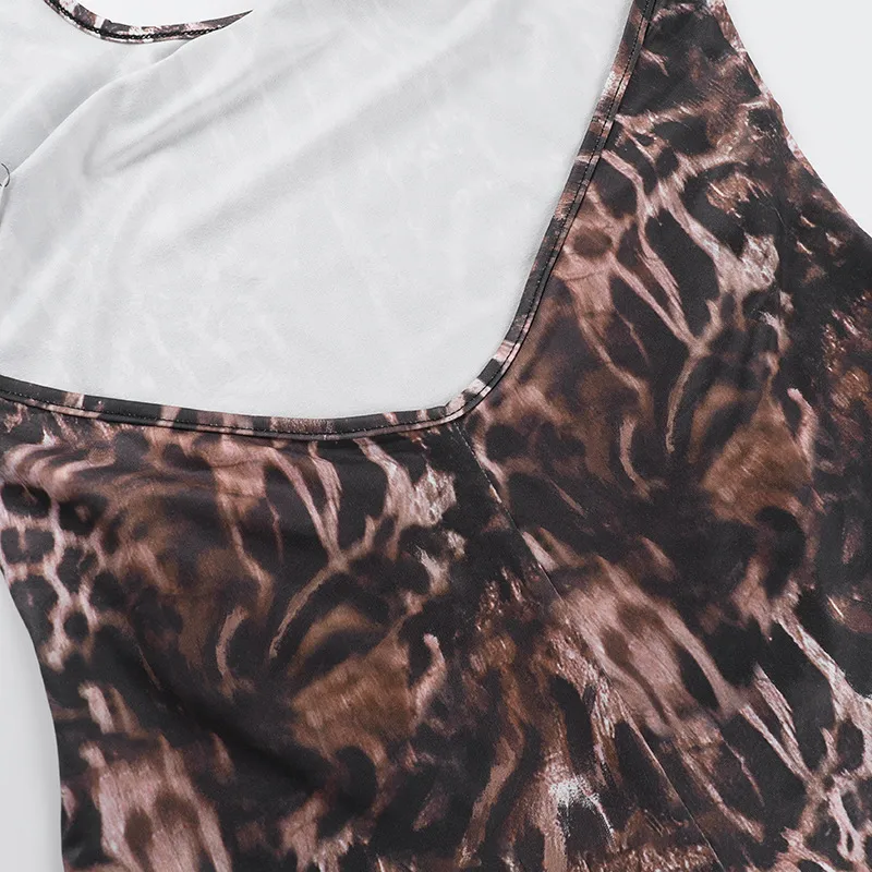 Women's Weekend Date Sexy Leopard Shorts Rompers display picture 20