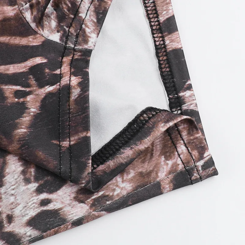 Women's Weekend Date Sexy Leopard Shorts Rompers display picture 22