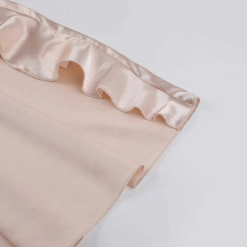 Women's Strap Dress Slit Dress Elegant Streetwear Strap Lettuce Trim Sleeveless Solid Color Maxi Long Dress Outdoor Beach display picture 25