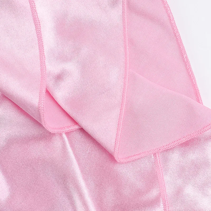 Women's Sheath Dress Satin Dress Elegant Oblique Collar Sleeveless Solid Color Asymmetrical Dress Casual Beach display picture 21