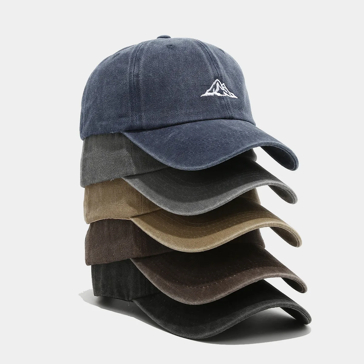 Unisex Casual Simple Style Streetwear Mountain Embroidery Curved Eaves Baseball Cap display picture 3