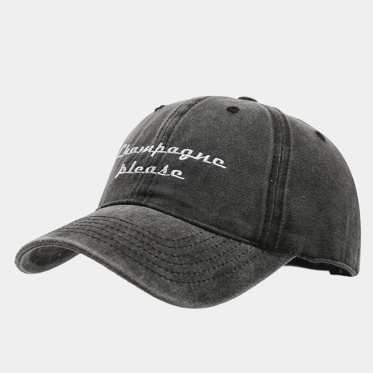 Unisex Casual Retro Simple Style Vocabulary Words/Name Embroidery Curved Eaves Baseball Cap display picture 9
