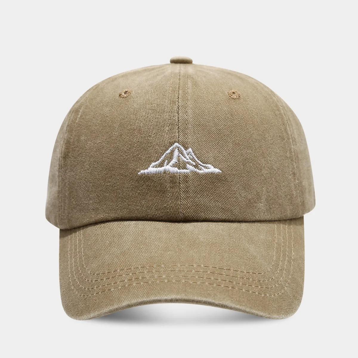 Unisex Casual Simple Style Streetwear Mountain Embroidery Curved Eaves Baseball Cap display picture 6