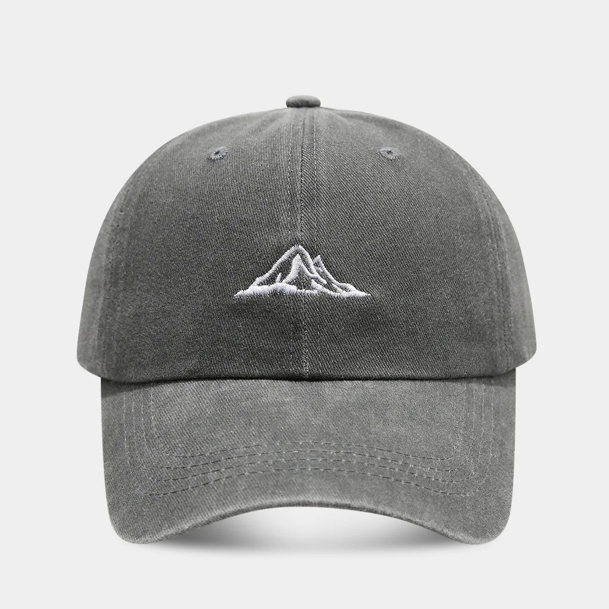Unisex Casual Simple Style Streetwear Mountain Embroidery Curved Eaves Baseball Cap display picture 7