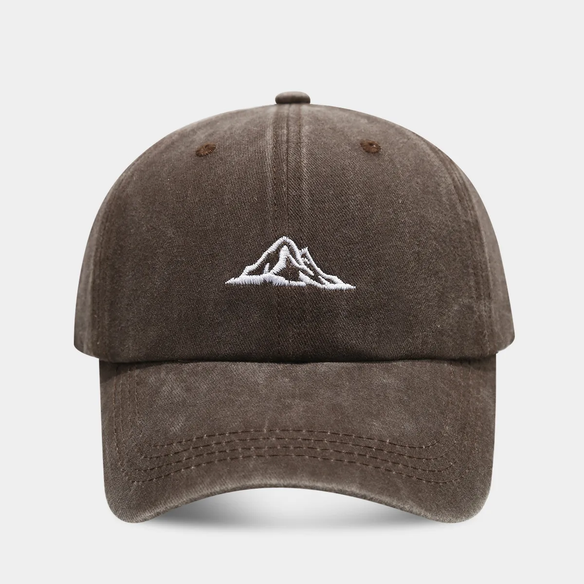 Unisex Casual Simple Style Streetwear Mountain Embroidery Curved Eaves Baseball Cap display picture 8