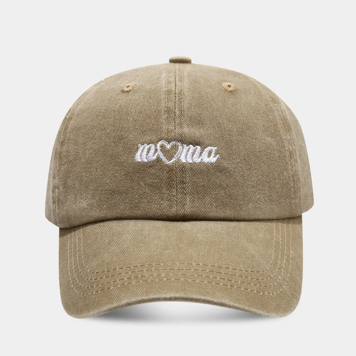 Unisex Casual Retro Simple Style Vocabulary Words/Name Embroidery Curved Eaves Baseball Cap display picture 6