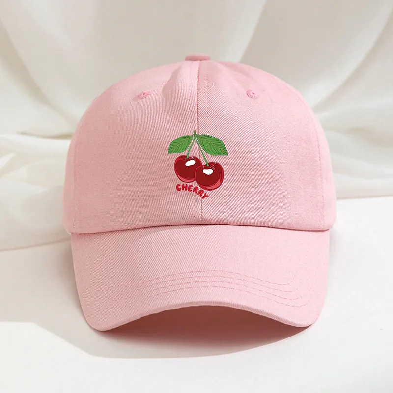 Unisex Cute Sweet Cherry Curved Eaves Baseball Cap display picture 2