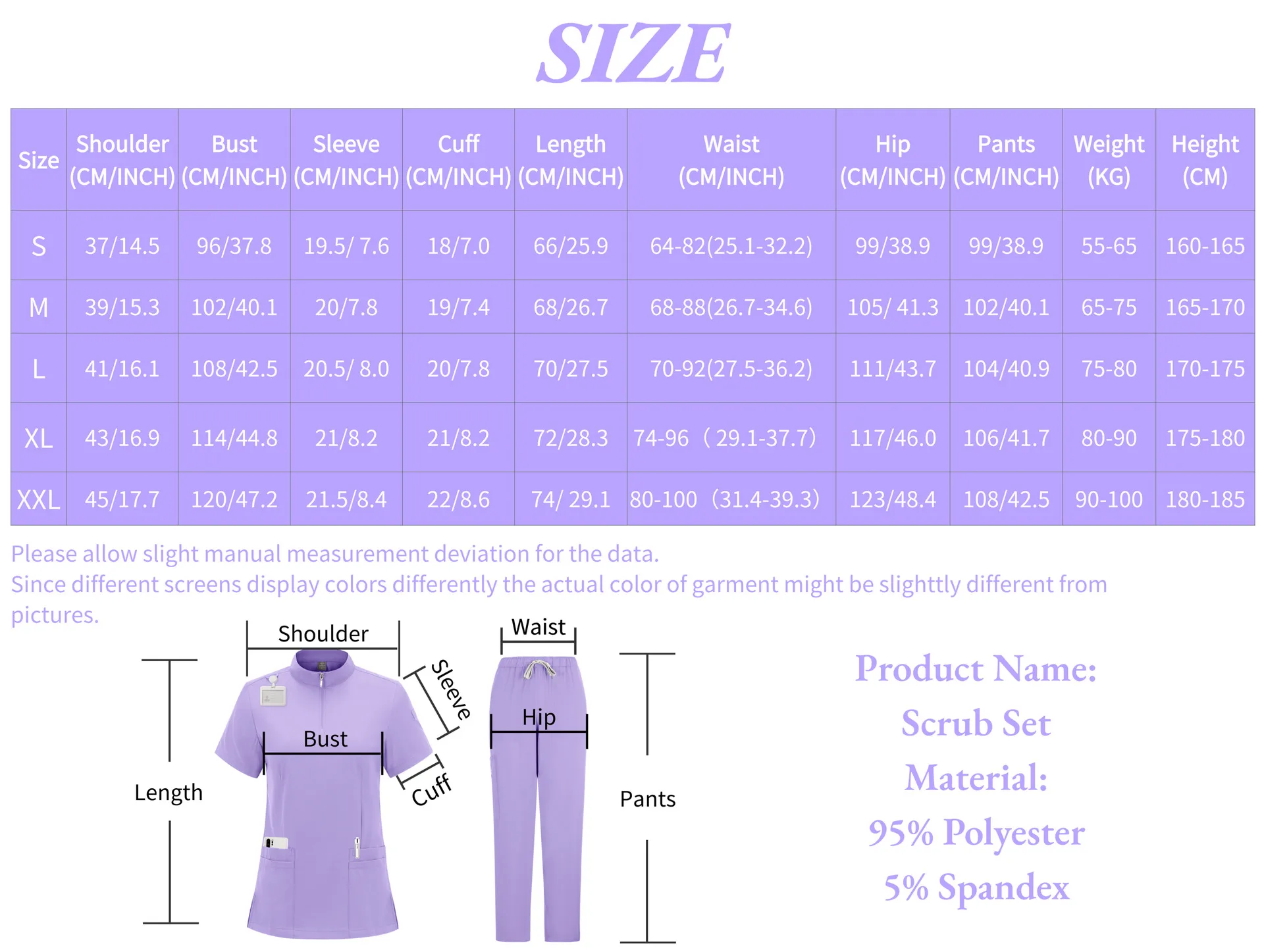 Sterile Operating Room Zipped Stand Collar Lab Coat Hand Washing Suit Straight-Leg Pants Solid Color Doctor Nurse Work Clothes display picture 1
