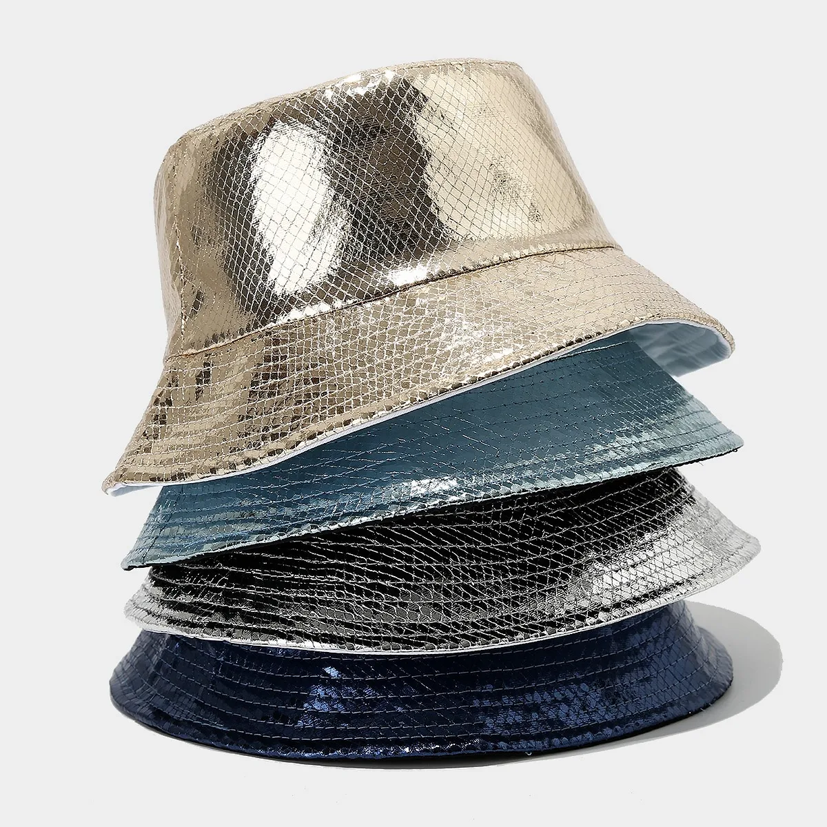 Unisex Casual Elegant Simple Style Solid Color Curved Eaves Bucket Hat display picture 1