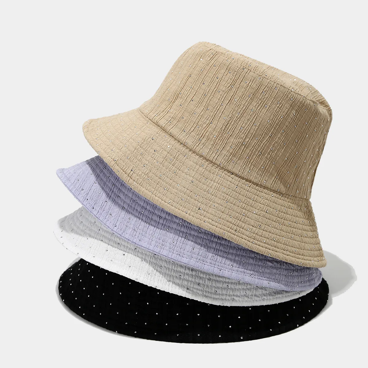 Unisex Casual Elegant Simple Style Solid Color Curved Eaves Bucket Hat display picture 1