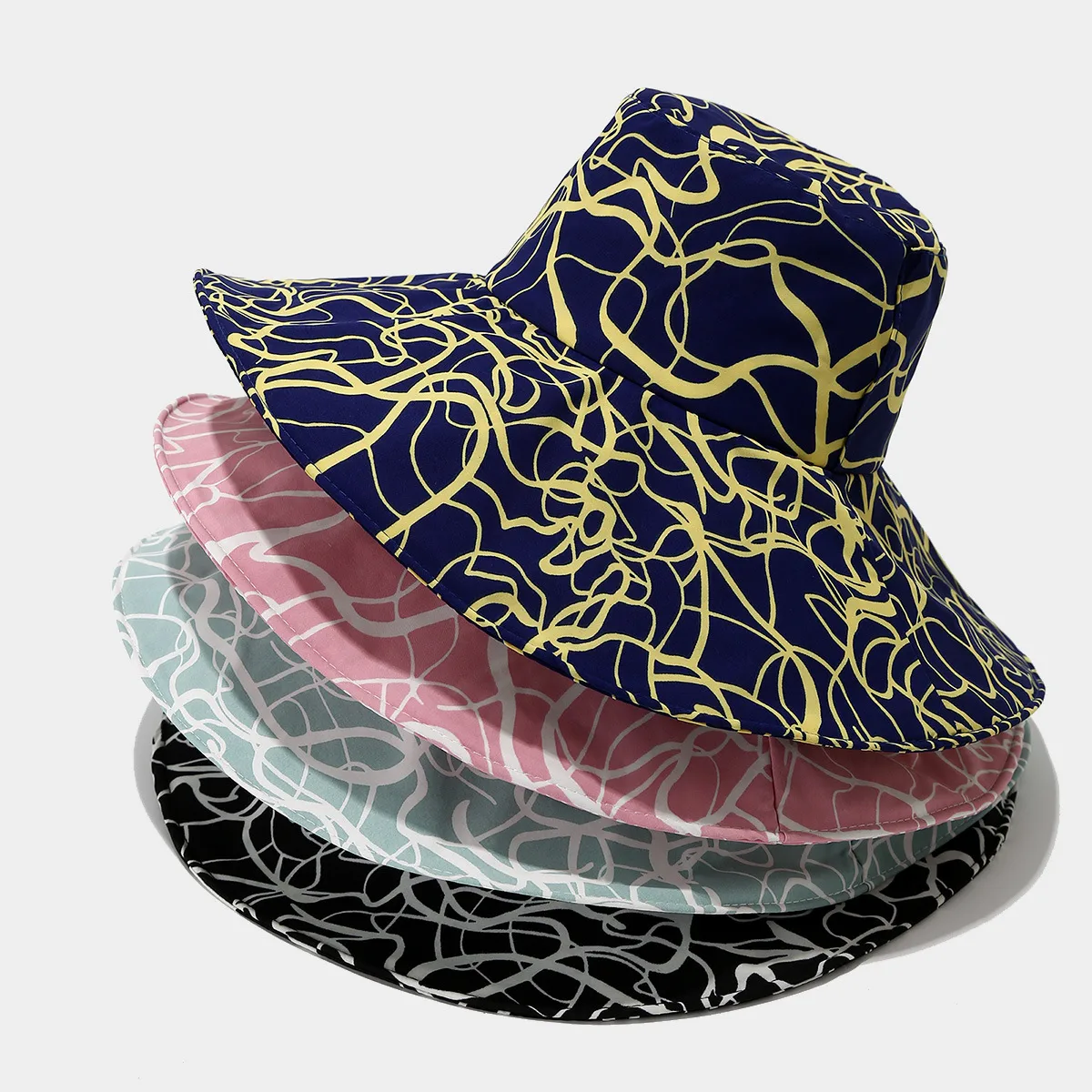 Unisex Casual Elegant Simple Style Printing Curved Eaves Bucket Hat display picture 2