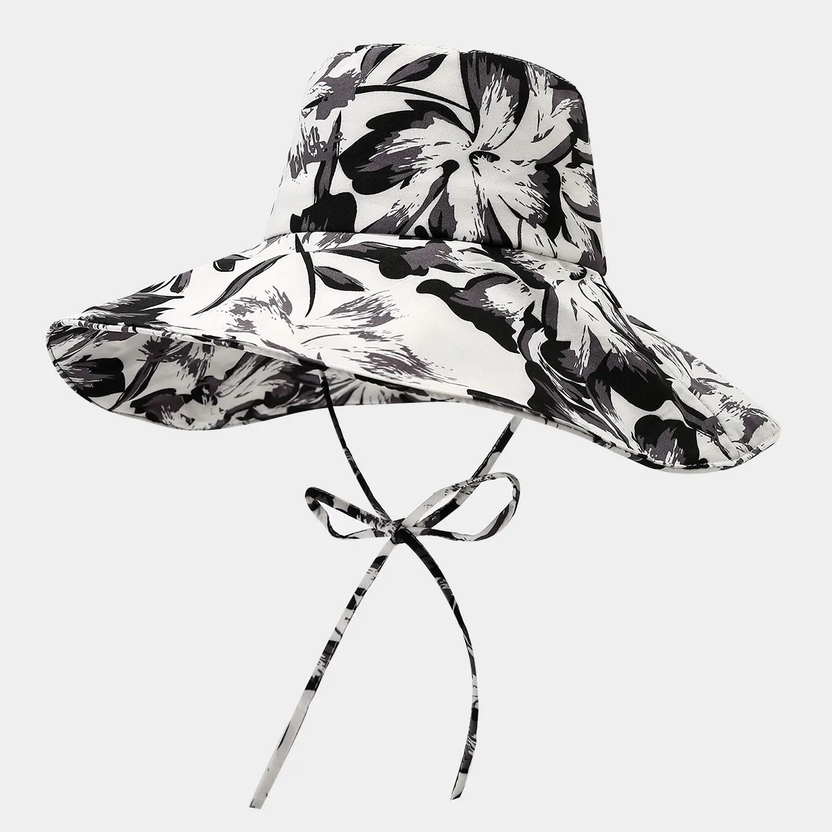 Unisex Casual Elegant Simple Style Printing Big Eaves Bucket Hat display picture 13
