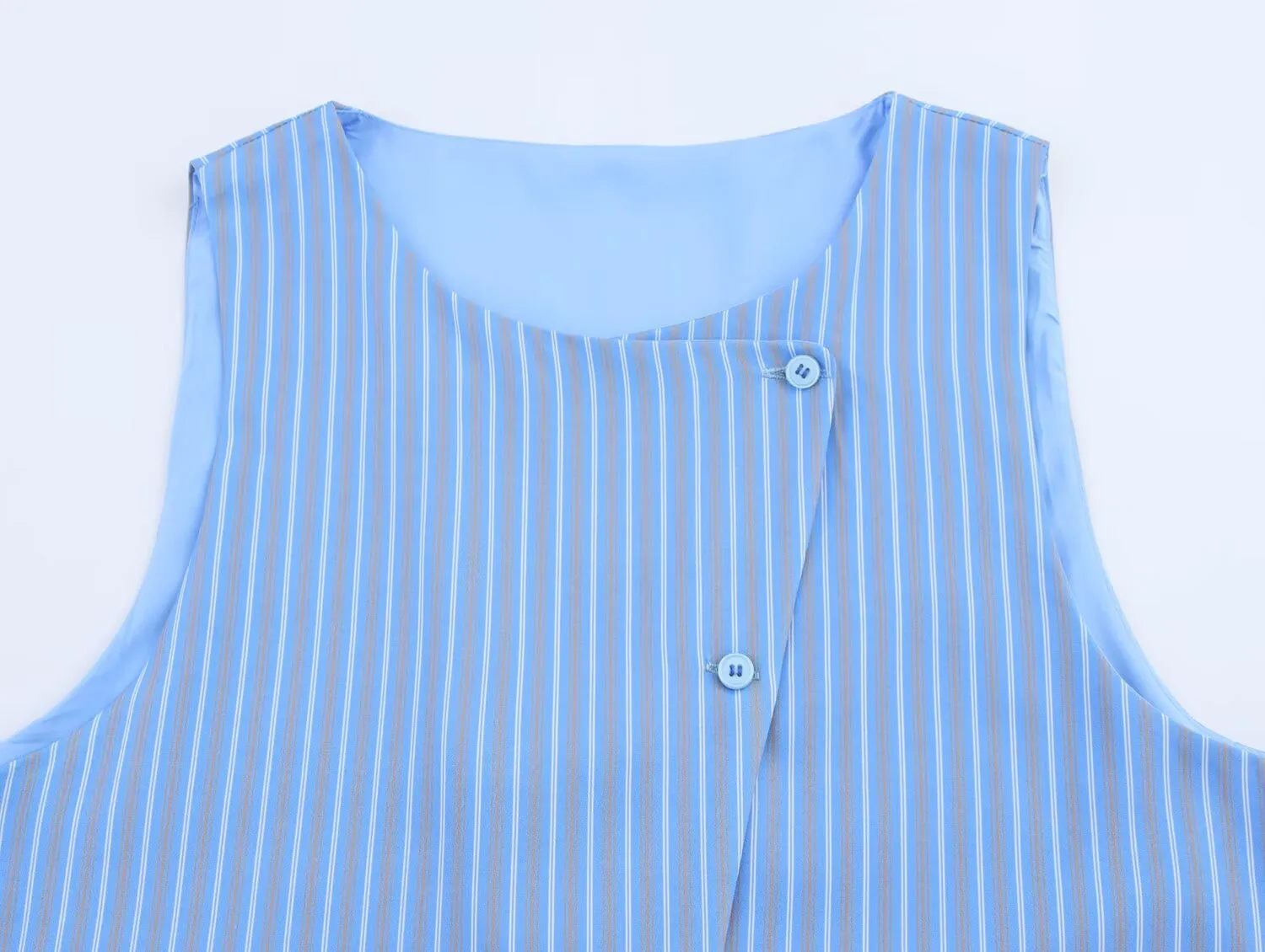 Weekend Women's Vacation Stripe Cotton Polyester Pant Co-ord Set Shorts Sets display picture 5