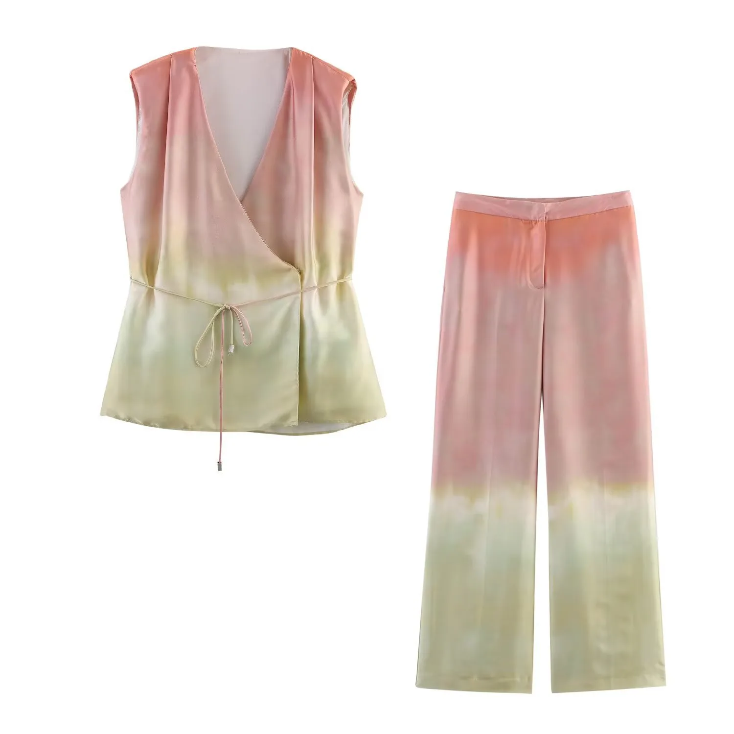 Weekend Women's Streetwear Color Block Polyester Pant Co-ord Set Shorts Sets display picture 1