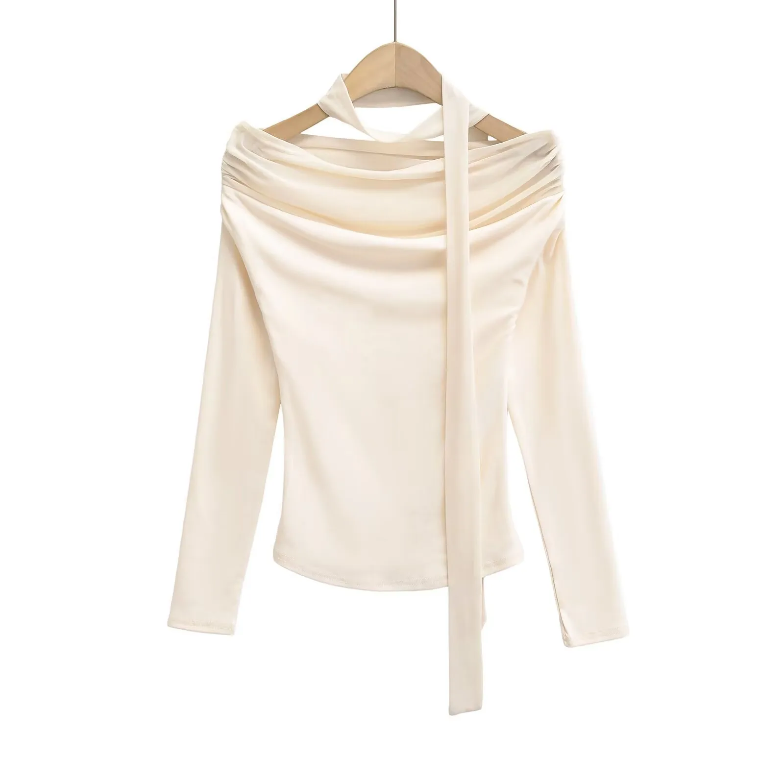 Women's T-shirt Long Sleeve T-Shirts Streetwear Solid Color display picture 3