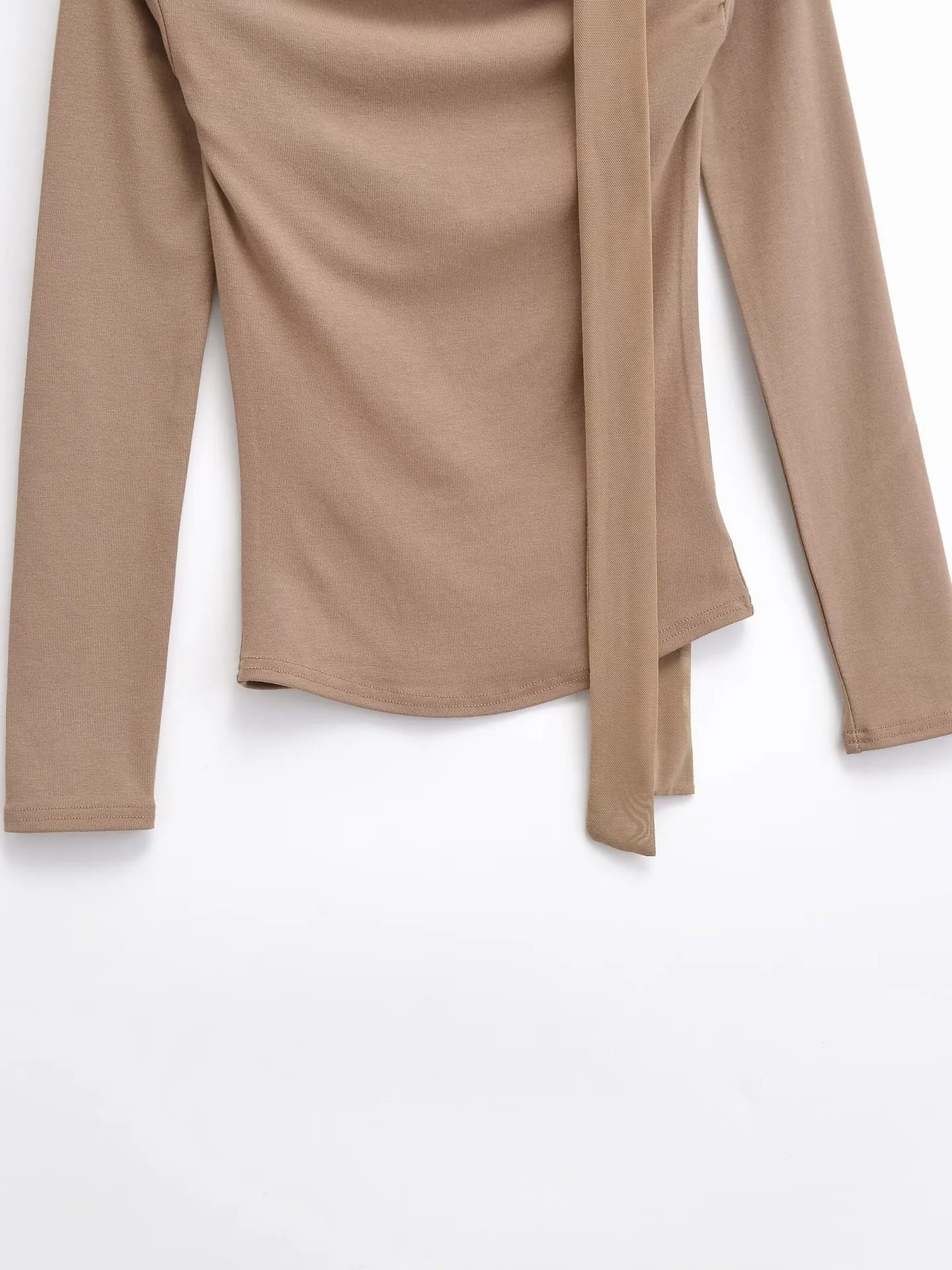 Women's T-shirt Long Sleeve T-Shirts Streetwear Solid Color display picture 8