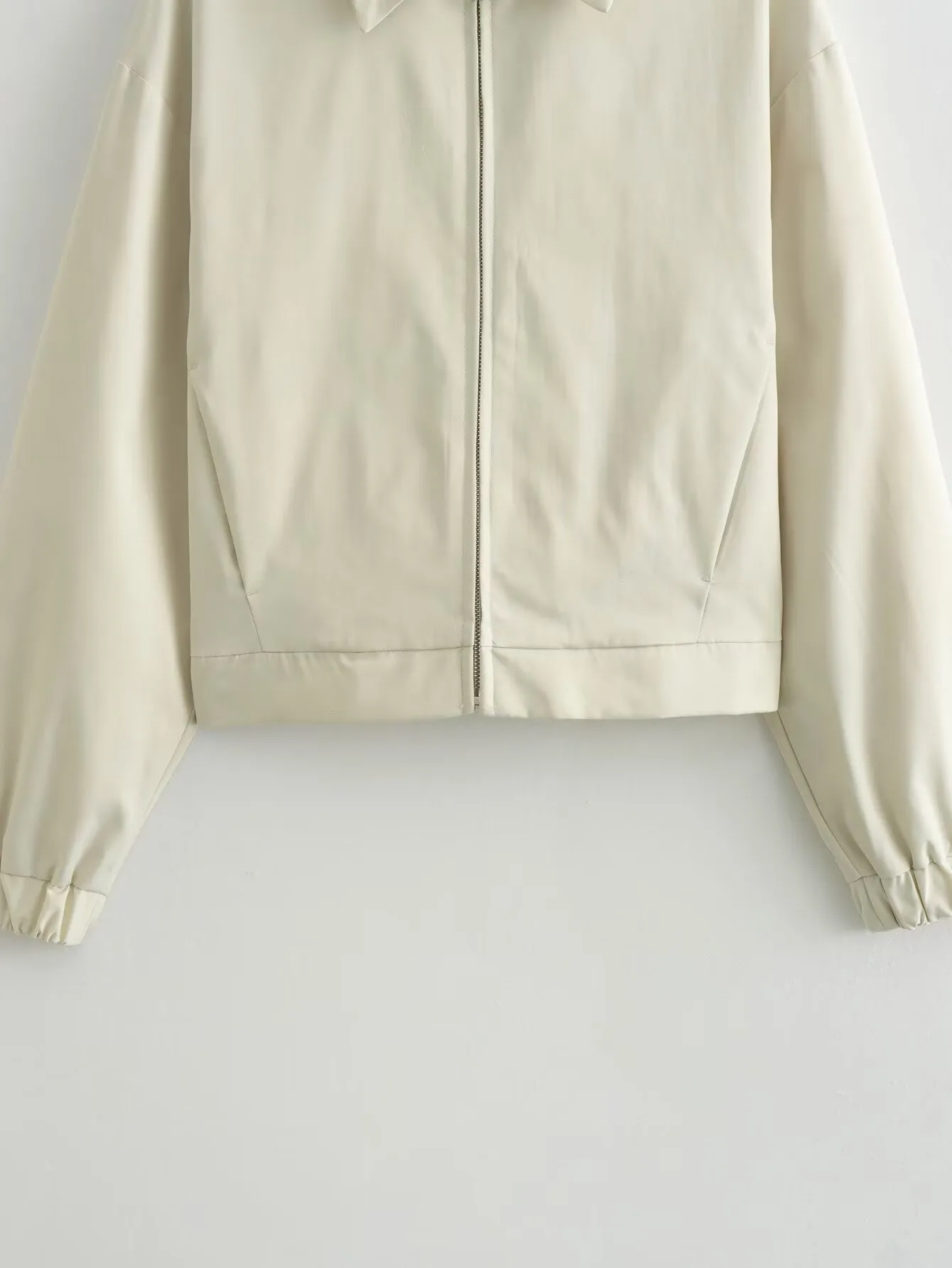 Women's Elegant Solid Color Zipper Coat display picture 4