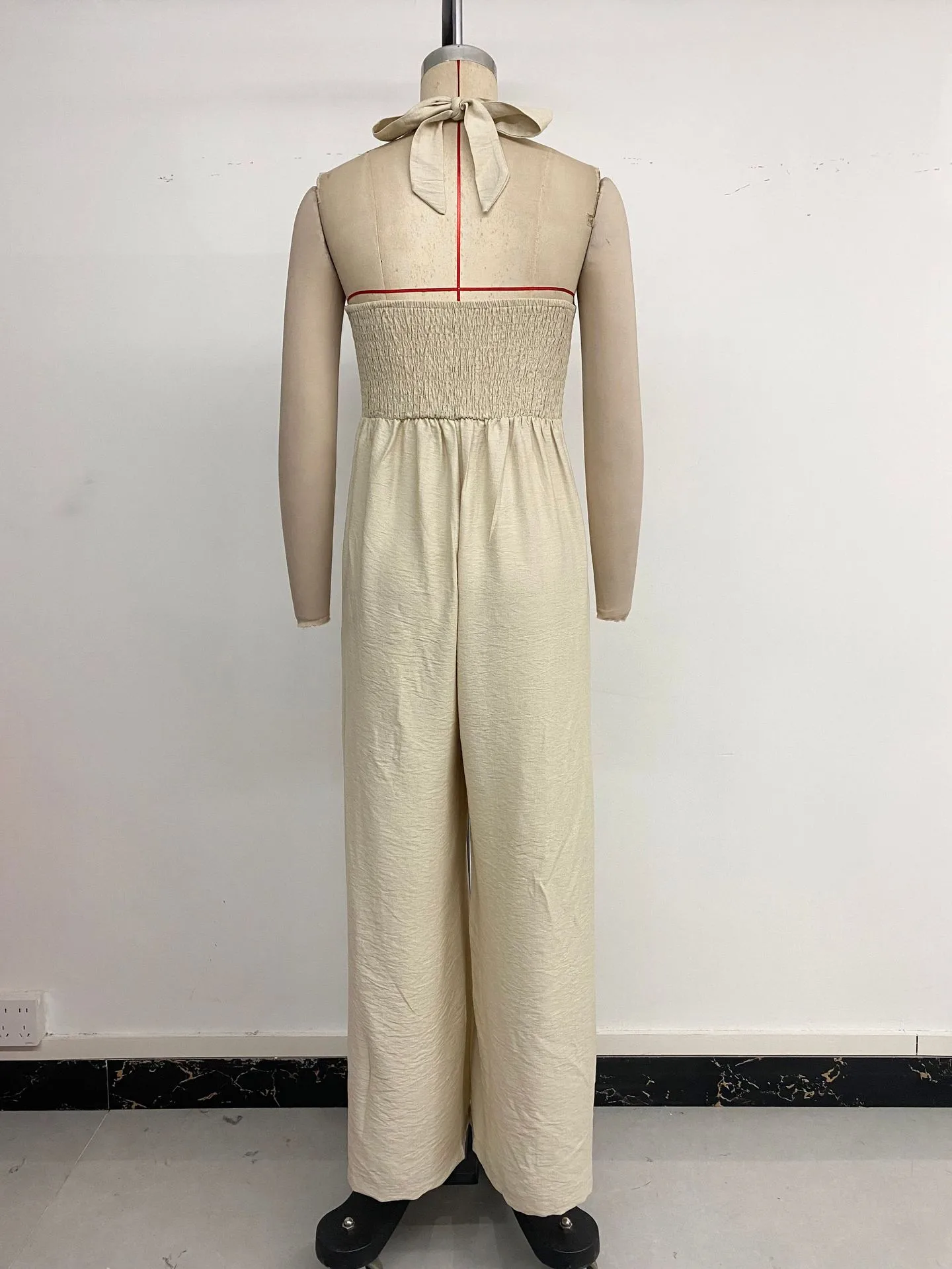Women's Daily Casual Simple Style Solid Color Full Length Pocket Button Jumpsuits display picture 13