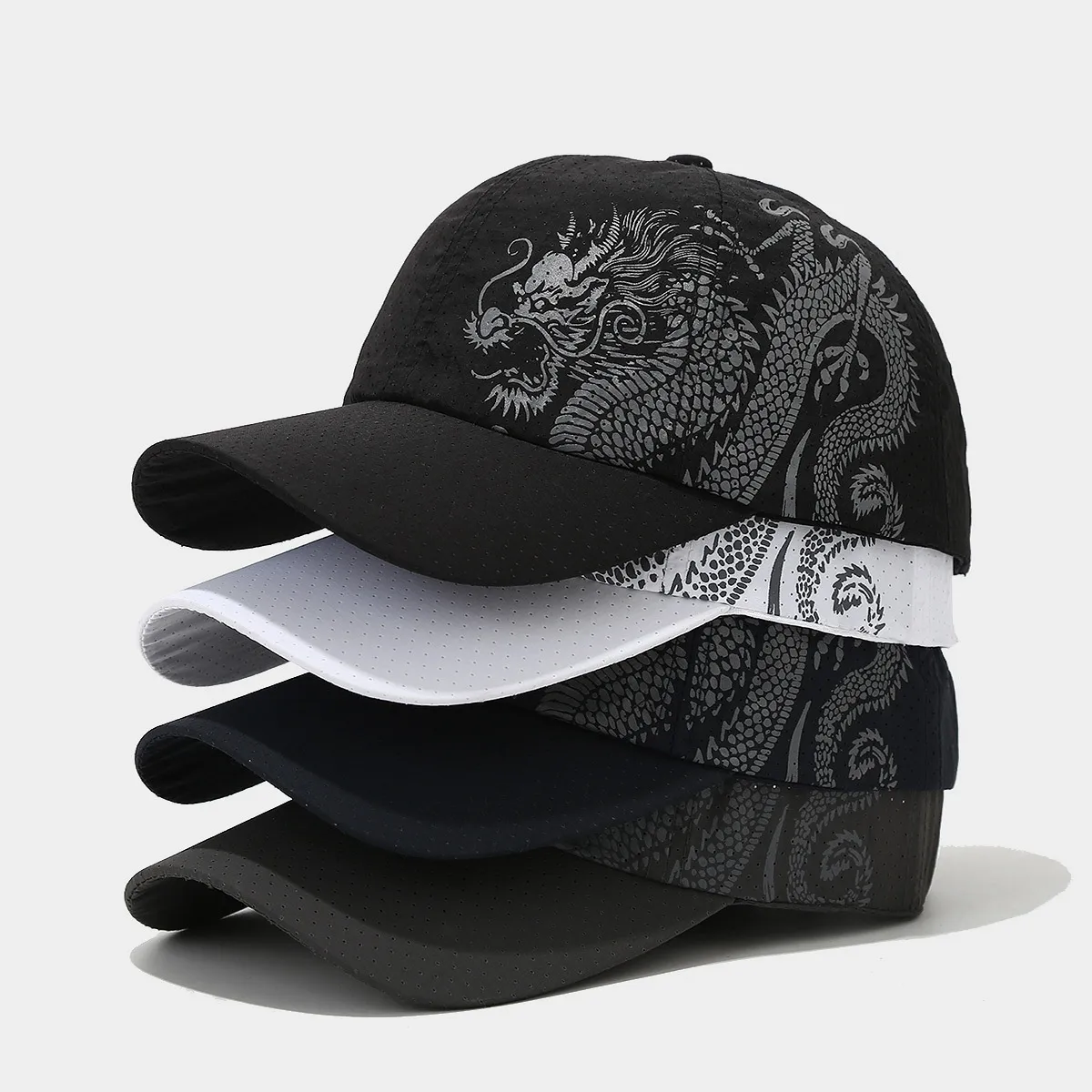 Unisex Casual Simple Style Streetwear Dragon Curved Eaves Baseball Cap display picture 1