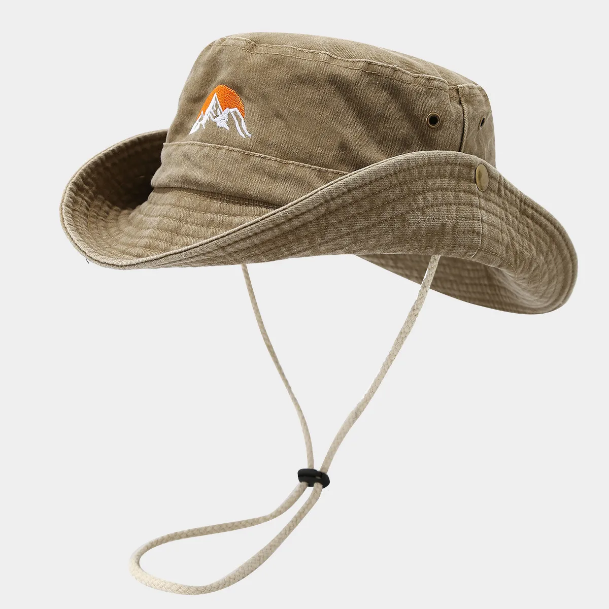 Unisex Casual Elegant Simple Style Mountain Curved Eaves Bucket Hat display picture 2