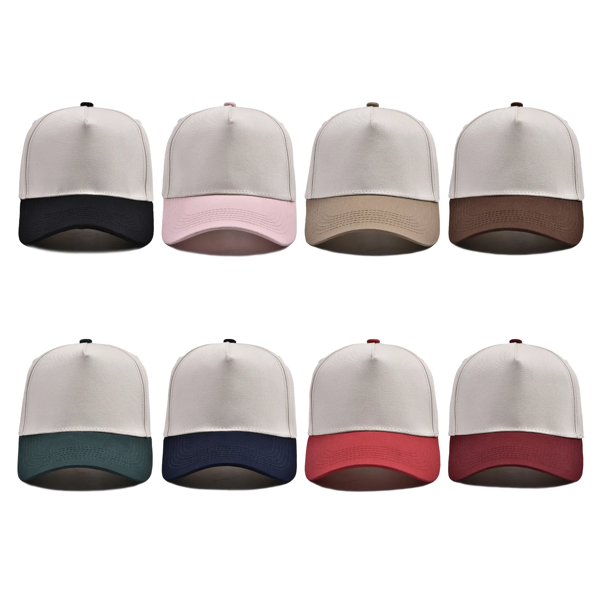 Unisex Simple Style Sport Style Color Block Curved Eaves Baseball Cap display picture 2