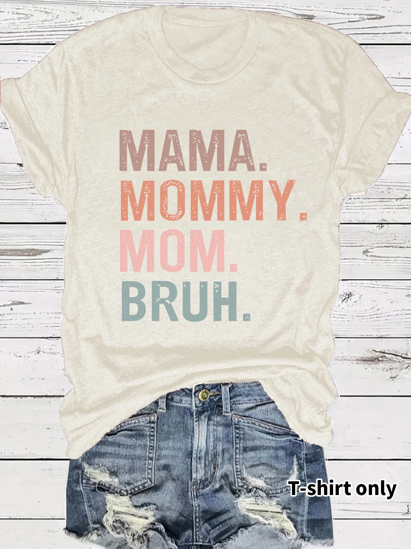 Women's T-shirt Short Sleeve T-Shirts Streetwear Vocabulary Words/Name display picture 1