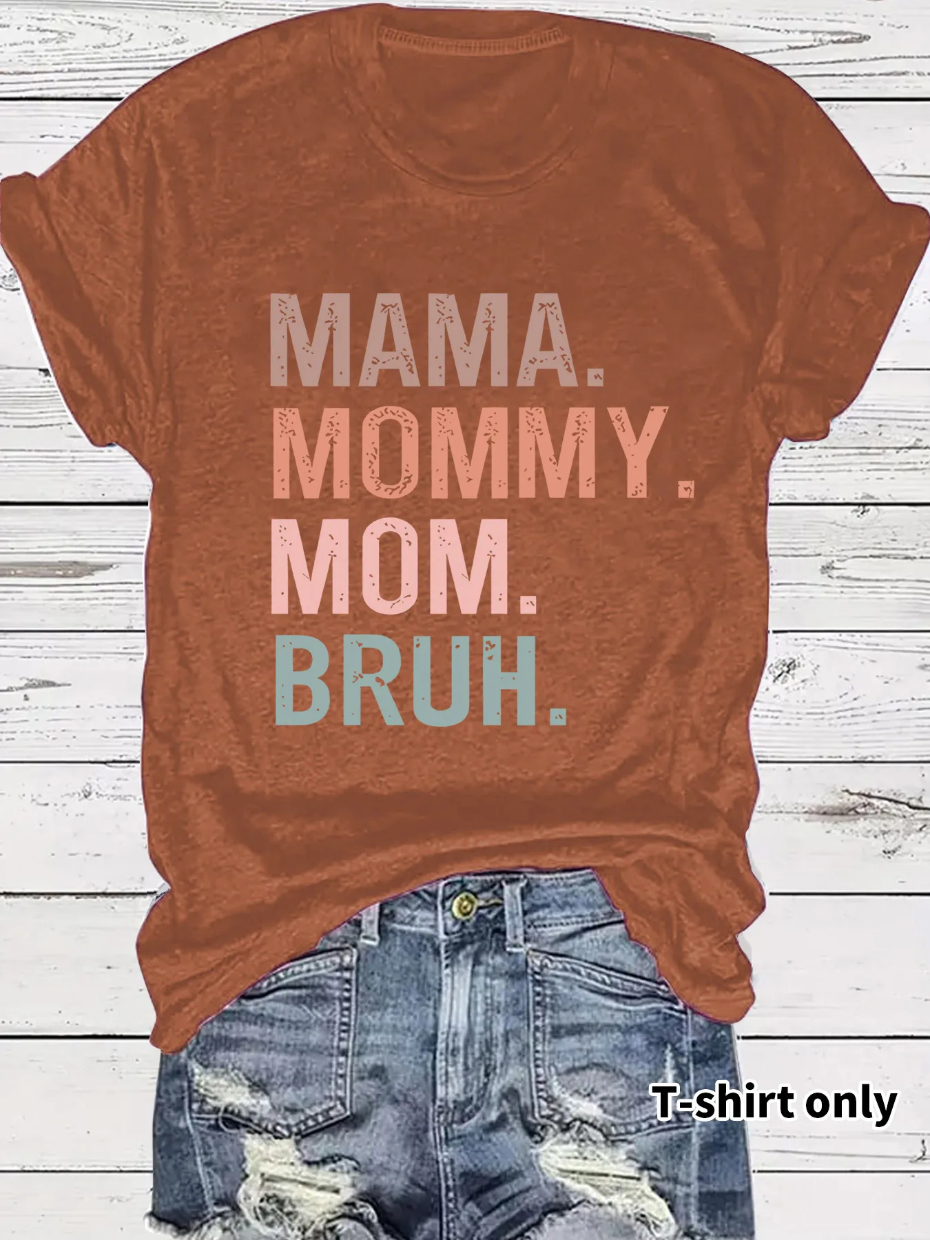 Women's T-shirt Short Sleeve T-Shirts Streetwear Vocabulary Words/Name display picture 2