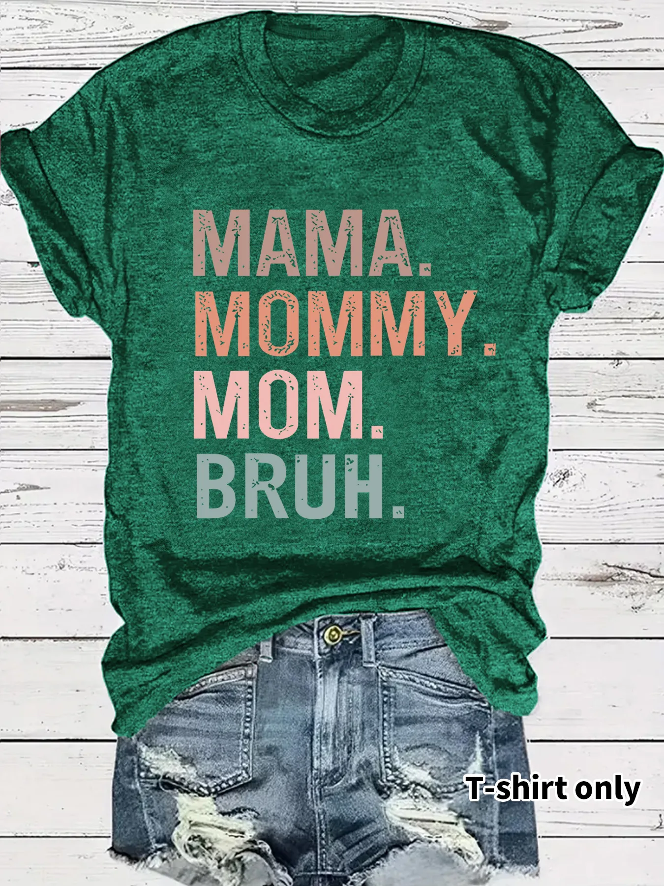 Women's T-shirt Short Sleeve T-Shirts Streetwear Vocabulary Words/Name display picture 3