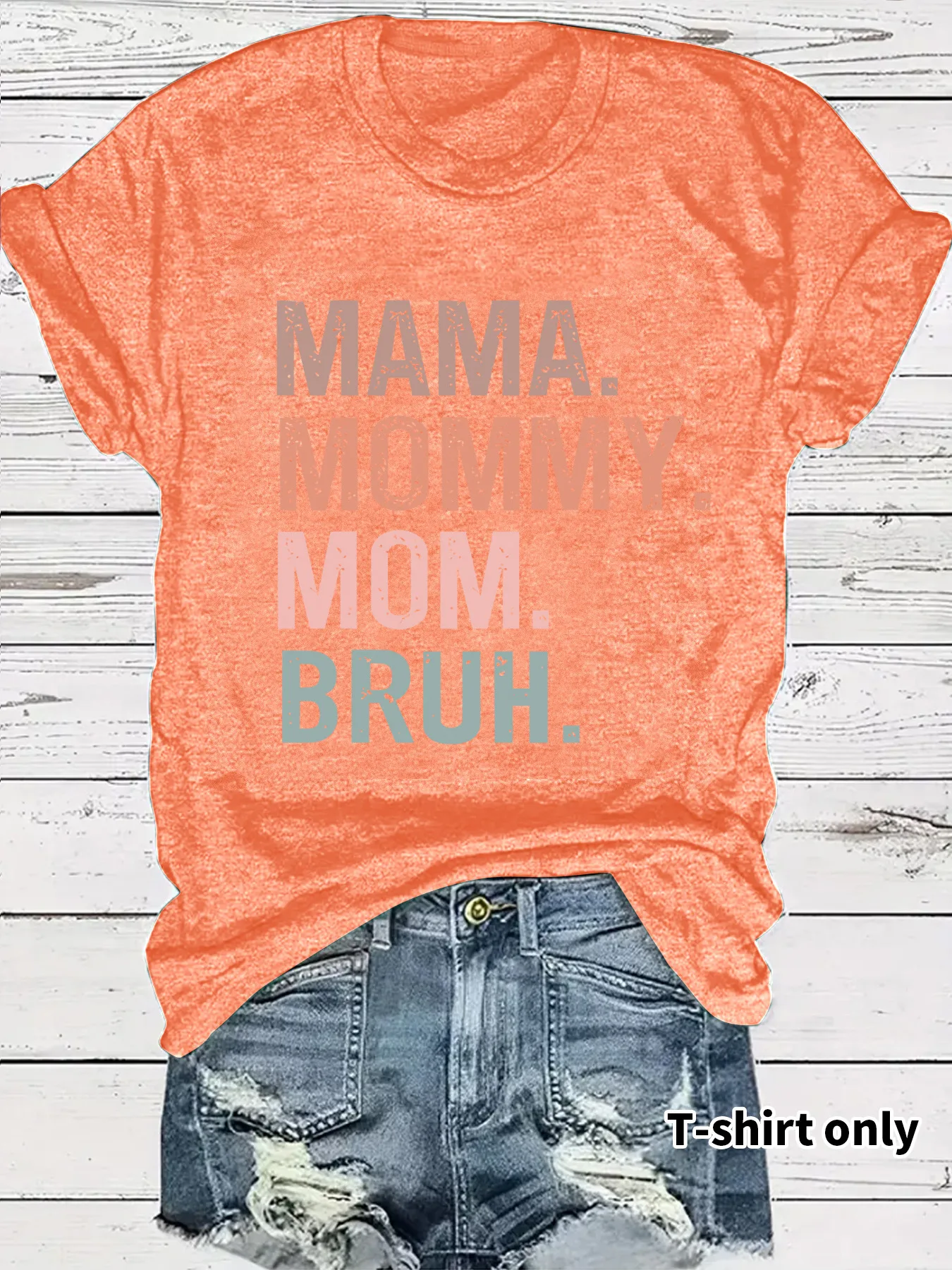 Women's T-shirt Short Sleeve T-Shirts Streetwear Vocabulary Words/Name display picture 6