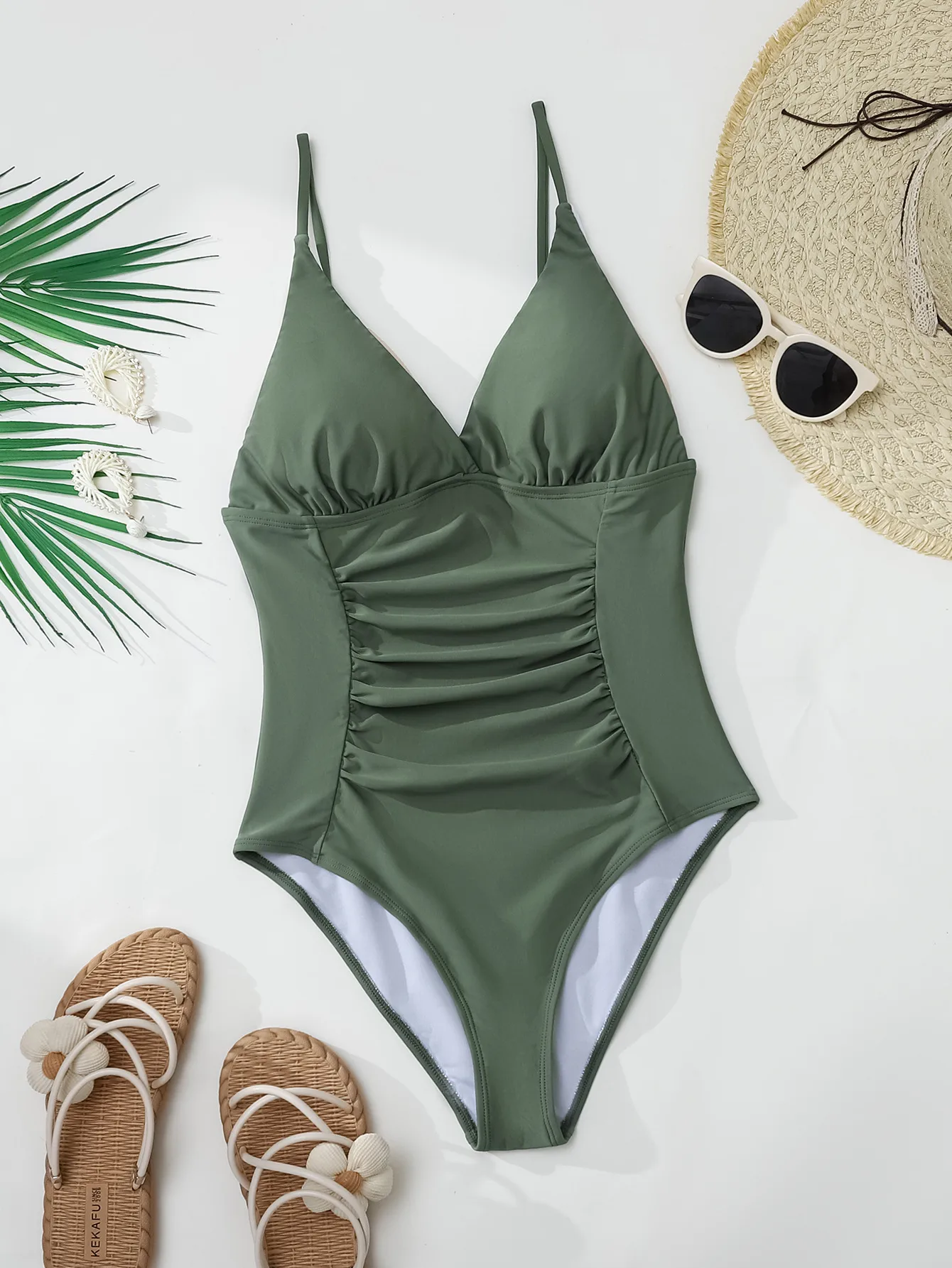 Women's Sexy Solid Color 1 Piece One Piece Swimwear display picture 8