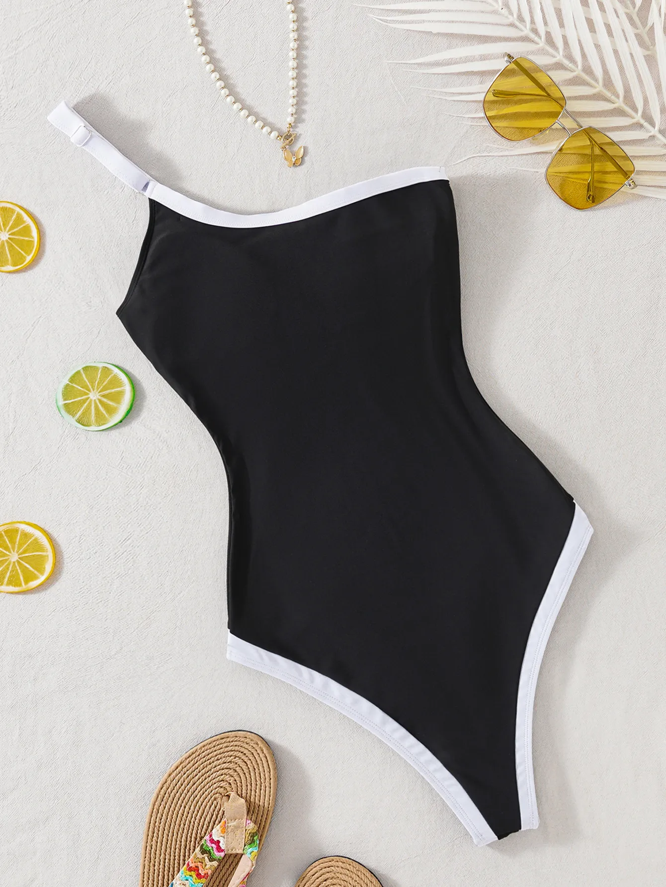Women's Sexy Color Block 1 Piece One Piece Swimwear display picture 5