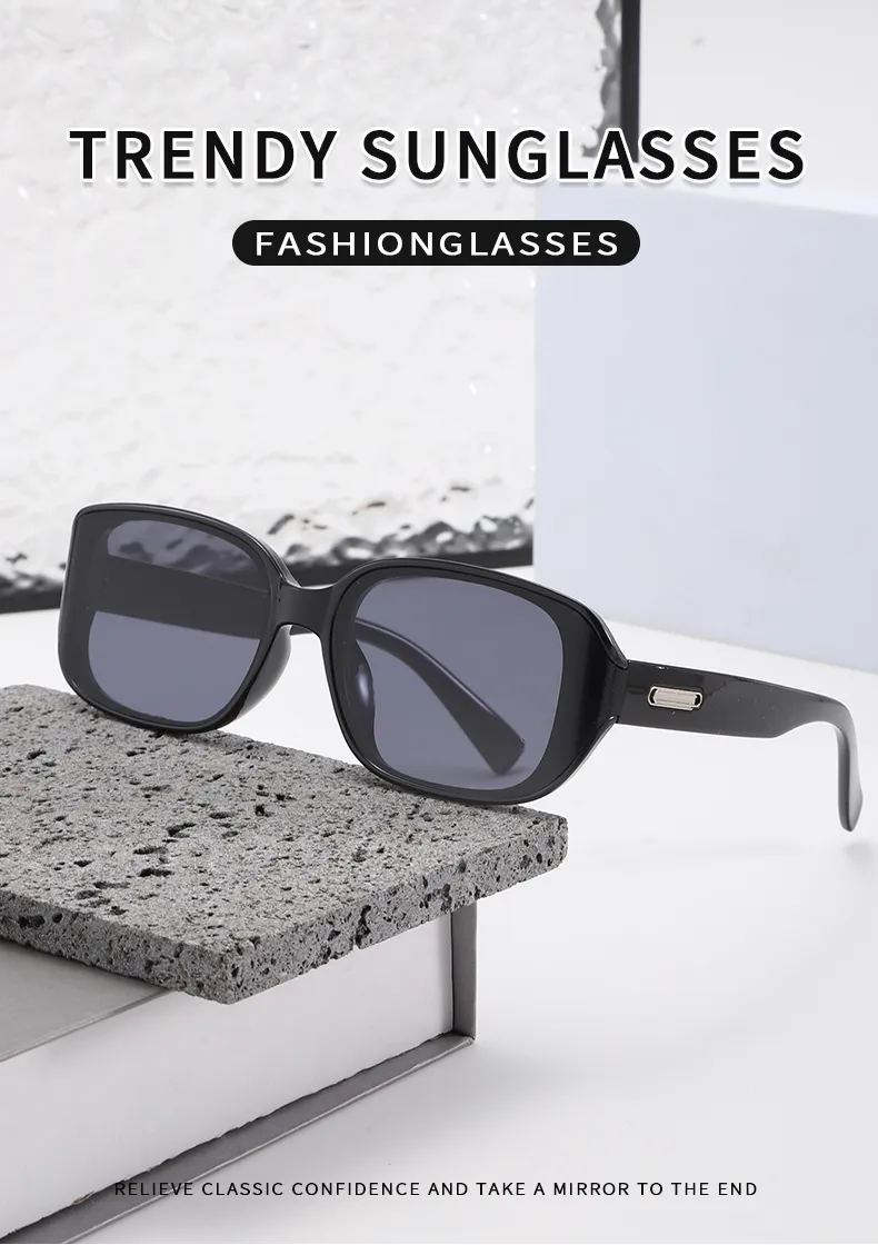 Casual Retro Classic Style Sunglasses Pc Square Full Frame Glasses display picture 1