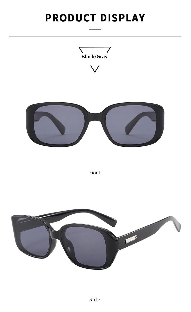 Casual Retro Classic Style Sunglasses Pc Square Full Frame Glasses display picture 10